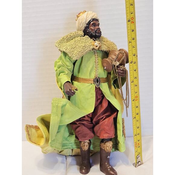 Possible Dreams Clothtiques Nativity 1985 Vintage Christmas 1 King Fabric Mache - Picture 7 of 11